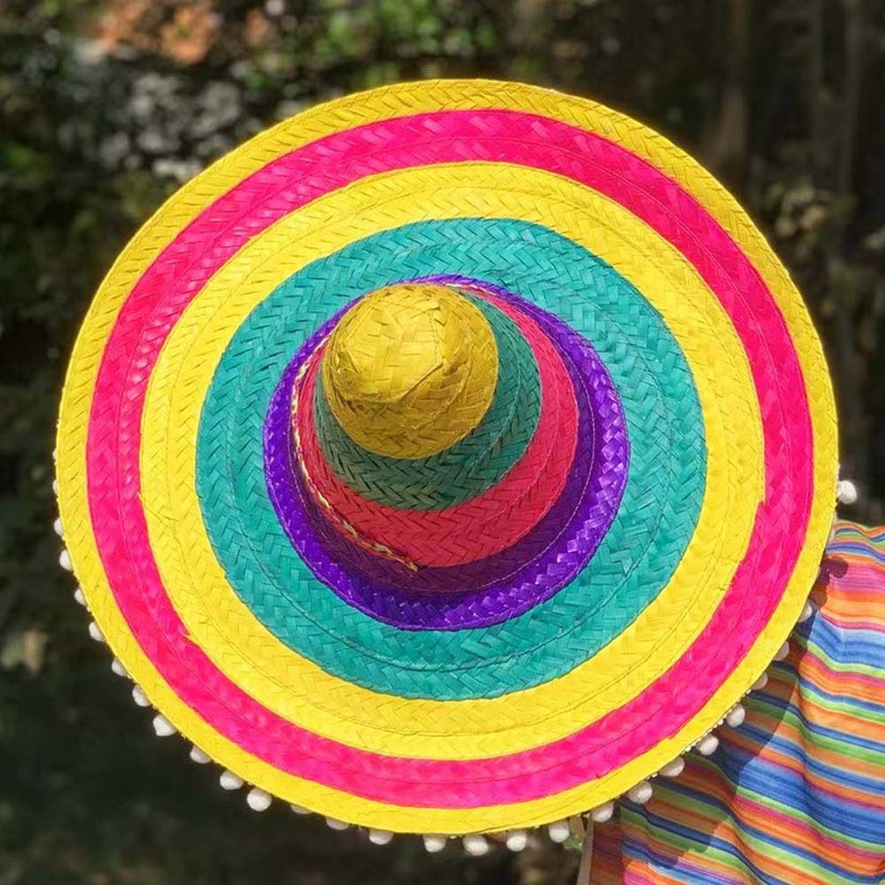 Summer Wide Brim Mexican Party - Bucket Hat Straw review and price